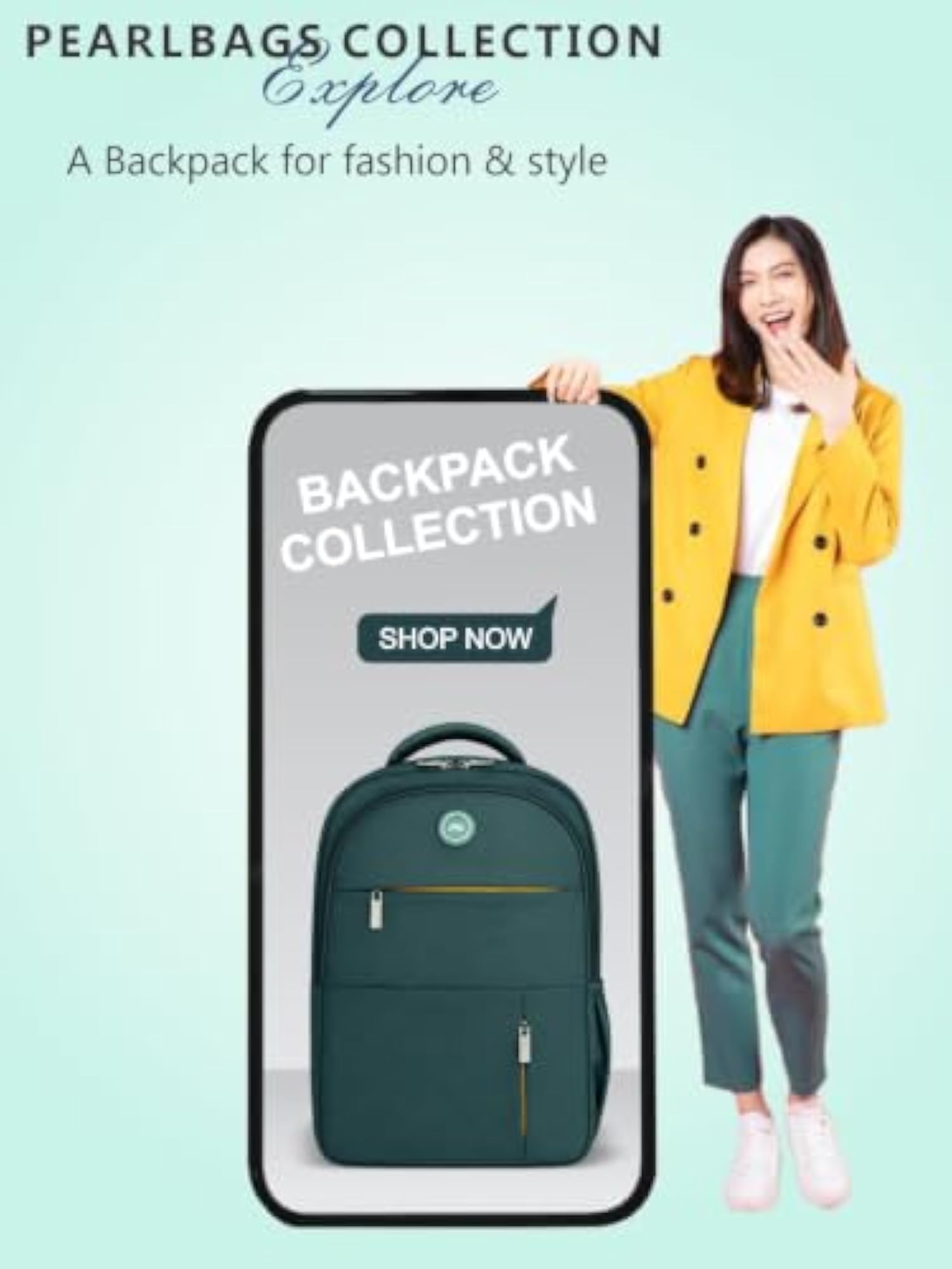 Pearlbags Den 20L Solid Backpack, Water Resistant