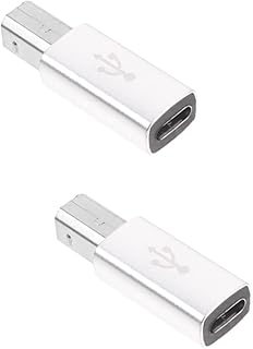 FAVOMOTO 2pcs Typec Adapter Electronic Piano Stereo Cable Wire Cable Piano Adapter USB b to USB c Piano Accessories Audio Laptop Connector Adapter Durable Laptop Adapter Piano Plug Adapter