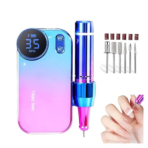 35000RPM-Electric-Nail-Drill-Machine-for-Manicure-Rechargeable-Nail-Lathe-Low-Noise-Professional-Nail-Drills-for-Gel-Salon-Tools-with-Saves-More-Time-and-Money-Color-Groen-Size-A