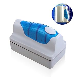 Hermao magnético acuario pecera de cristal algas rascador limpiador cepillo Scrubber Herramienta M