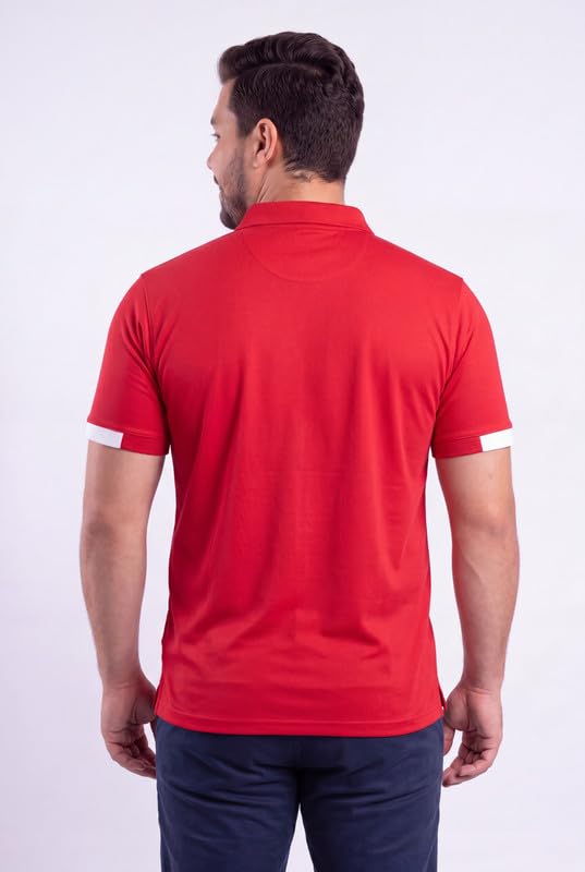 Image of EPPE Men's Plus Size Polo T-Shirt |Regular Fit, Stretchable Micropolyester Half Sleeve T-Shirt for Men|Casual & Sports Wear