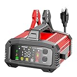 2Amp to 25Amp Car Battery Charger and Maintainer, Trickle Charger for 12V 24V Batteries Repair (AGM, LiFePO4, Lead Acid) with Winter and Booster Mode