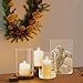 BXAEYIPOR Hurricane Candle Holder,Open Ended Glass Candleholder Multiple Size Choices,Clear Cylinder Glass Candle Holder for Wedding Centerpieces(6 PCS,3 PCS H:6