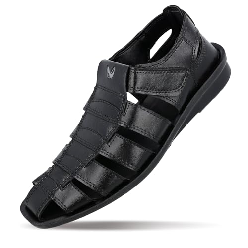 Image of WALKAROO Mens Fisherman Sandals with Soft Sole, Ventilated and Lightweight - 13505