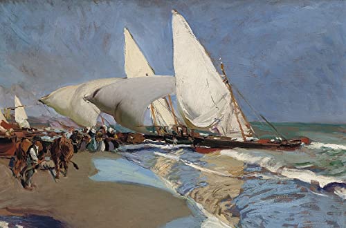 Affiches sur toile de Sorolla une atmosphère de vacances à la plage