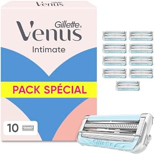 Gillette Venus Pubic Hair & Skin,10 Razor Blade Refills