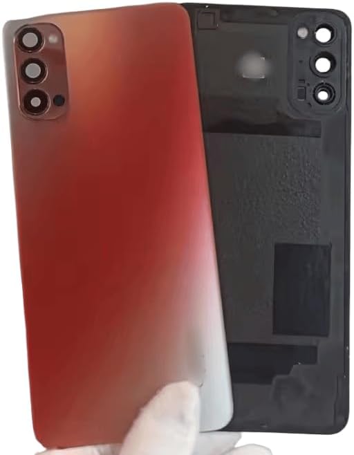 YOOOKOOO Compatible Rear Back Cover for Oppo Reno4 5G – Battery Door Housing Replacement Part (Red 5G)