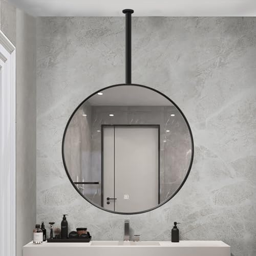 Miroir suspendu de plafond rond pour sublimer la décoration du salon et de la chambre