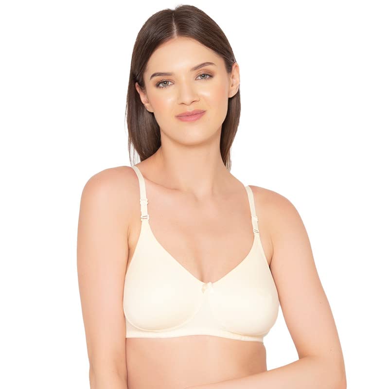 Image of Groversons Paris Beauty Women's Pack of 2 Seamless Non-Padded, Non-Wired Bra (COMB09)