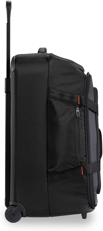  | Briggs & Riley Wheeled Duffle, Black, Checked-Medium 27-Inch | Travel Duffels