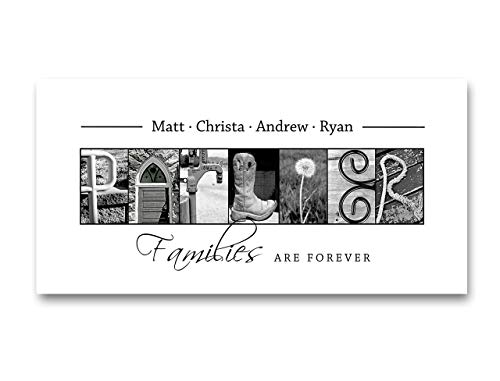 Personalized Family Gift - Creative Letter Art - Gift for Blended Family - Gift for Adoption - Realtor Closing Gifts - Personalized Family Name Sign