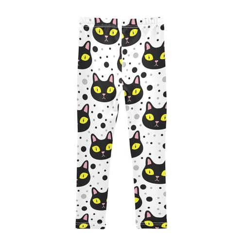 Girls' Leggings Cute Cat Kids Yoga Tights Pants 1 Pack 23023232