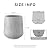 Kante 15.3" Dia Round Concrete Planter, Outdoor Indoor Large Plant Pots Containers with Drainage Hole and Rubber Plug for Home Garden Patio, Gray Concrete