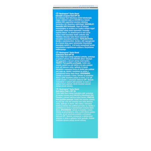 Neutrogena® Hydro Boost Nawadniający Krem z SPF 50, 50ml, głębokie nawilżenie z wysoką ochroną przeciwsłoneczną. Lekka konsystencja długotrwałe nawodnienie, Chroni przed promieniowaniem UVA i UVB.