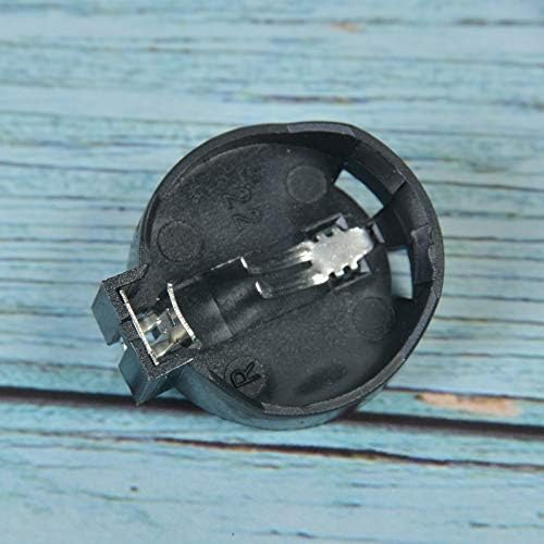 Comimark 10 Pcs CR2450 Coin Cell Button Battery Socket Holder 2 Pins Black AD image 4