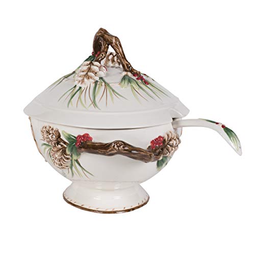 Fitz and Floyd Forest Frost Soup Tureen, Standard