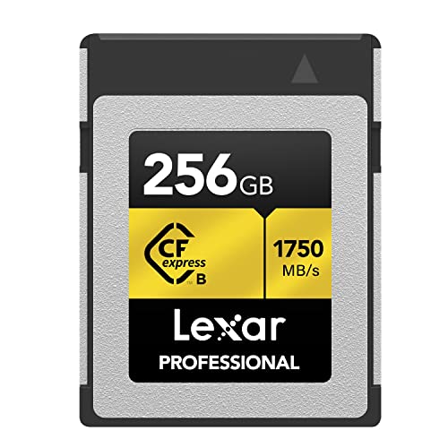 Lexar Professional Serie GOLD Scheda Cfexpress 256 GB, tipo B Scheda CF, Lettura fino a 1750 MB/s,...