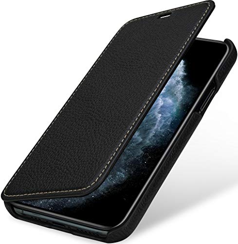 Housse iPhone 11 Pro STILGUT en cuir véritable fait main