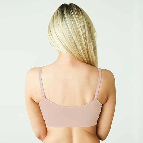 Image of Scoopneck Seamless Bras for Women | Wireless Full Coverage Push Up Womens Sports Bra | One Size /Large
