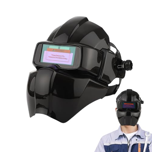 Casque de soudage à assombrissement automatique avec écran de protection pour meulage