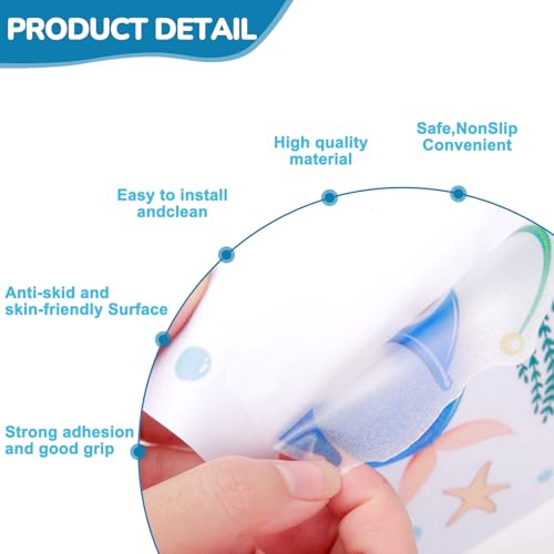 Calcomanías antideslizantes para bañera infantil que evitan resbalones con motivos del océano 3