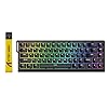 ATTACK SHARK X68 HE Rapid Trigger Mechanical Gaming Keyboard 60% Wired TKL with Adjustable Actuation,Hall Effect Magnetic Switch,8KHz Polling Rate,RGB Backlit,Top Mount for PC Mac Esport Gamer(Black)