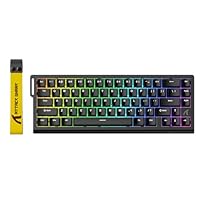ATTACK SHARK X68 HE 8000Hz Rapid Trigger-Tastatur, 0,01mm RT-Genauigkeit, Kabelgebundene RGB 60% Gaming-Tastatur mit Magnetic Switches, Einstellbare Betätigung, Snap Tap, für PC/Mac, Schwarz