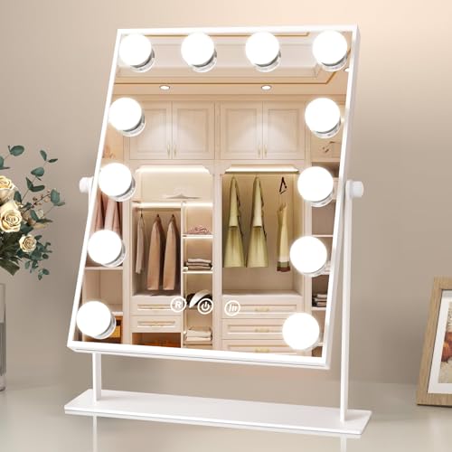 COSMIRROR Vanity Makeup Mirror with Lights, Hollywood Large Mirror with