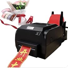 Upgraded Satin Ribbon Printing Machine Digital Ribbon Printer, Label Printer Foil Stamping Printing Machine for Gi-ft Wrapping, Supports 50+ Languages,Singlerow