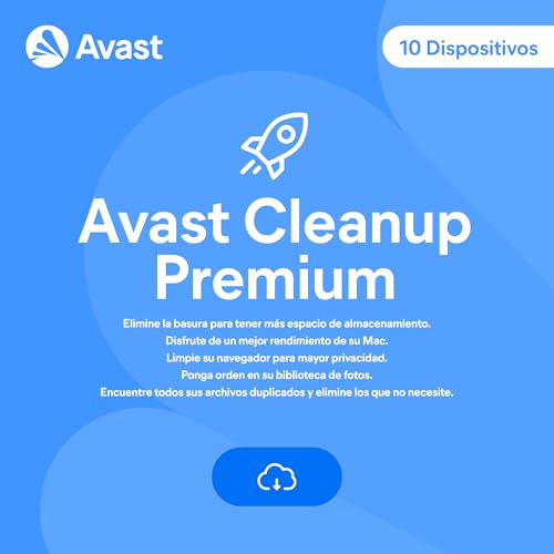 Avast Cleanup Premium 2025 | 10 Dispositivos | 1 Año | Descarga digital