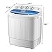 Household Appliances ZOKOP XPB46-RS4 13Lbs Semi-automatic Twin Tube Washing Machine US Standard White & Blue