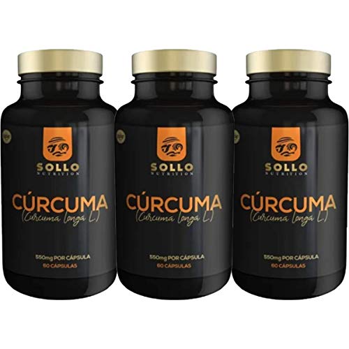 Kit 3x Cúrcuma (curcuma Longa) - Açafrão Puro - 60 Cápsulas
