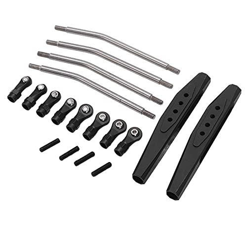 Dilwe Rc Rear Trailing Arms, Metal Remote Control Truck Rear Trailing Arms With Link Rod Linkage Accessory Compatible With Axial Rr10 90048 90053 Car Rc Accessories(Black) #TOP3