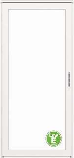 LARSON Platinum White Linen storm door