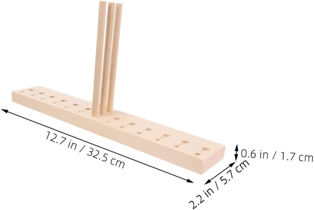 IWOWHERO Wooden Bow Maker Tool for Crafting Beautiful Ribbon Bows Versatile DIY Wreath Maker Sturdy Wooden Build for Ribbon and Projects