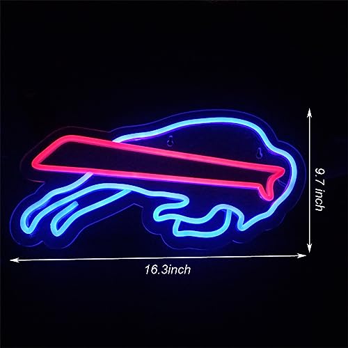 Image of Neon Sign for Buffalo Wall Decor,Man Cave Beer Bar Pub,Game Room,Garage,Christmas Birthday Party Decor Gift