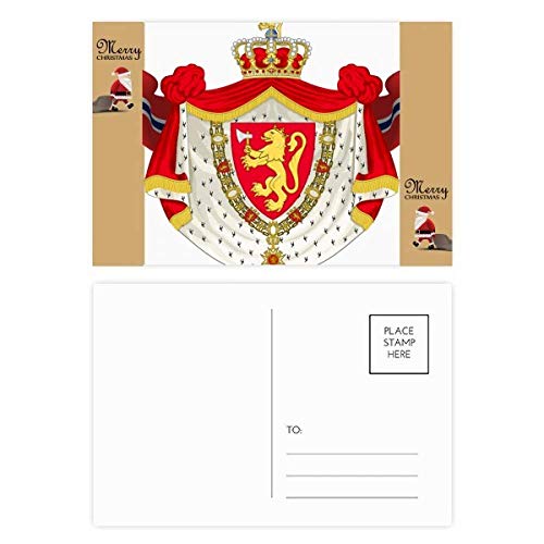 Cartes postales Norvège lot de 20 avec emblème national pour remerciements