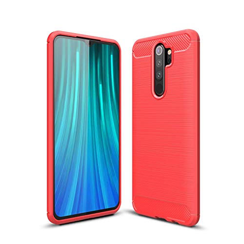 Kit Danet Capa Capinha Anti Impacto Para Xiaomi Redmi Note 8 Pro Tela 6.53Case Com Desenho Fibra De