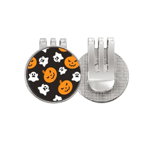 Marqueur de balle de golf aimanté clip émail citrouille Halloween pour accessoire