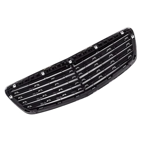Image of Front Grille Chrome Shell Assembly Compatible with 2007 2008 2009 Mercedes S63 S65 S450 S500 S550 S600 Replaces MB1200136