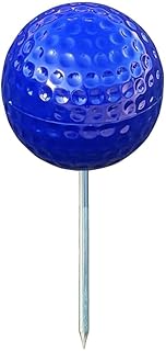 Plastic Tee Markers for Golf Course (UV Resistant) - Steel Spike - Safety Caps Included