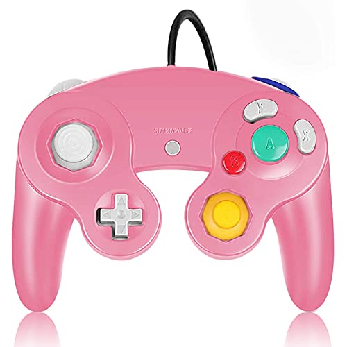 Gamecube Controller, Classic Wired Controller for Wii Nintendo Gamecube (Pink)