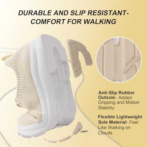 Image of Wide Toe Box Shoes Women Non-Slip Wide Width Sneakers Ultra Light Extra Wide Road Running Shoes for Women Breathable Tennis Walking Gym Workout Trainer 6-12