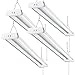 Linkable LED Shop Light for Garage, 42W 5200lm 4FT, 6000-6500K Daylight White, with Pull Chain (ON/Off) cETLus Listed, 5-Year-Warranty, 6000K (4PK)
