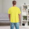 NetSetUK Men's Value Weight Short Sleeve T-Shirt Plain Crew Neck 100% Cotton Summer T Shirts for Men UK Size (S to XXL) Yellow #3