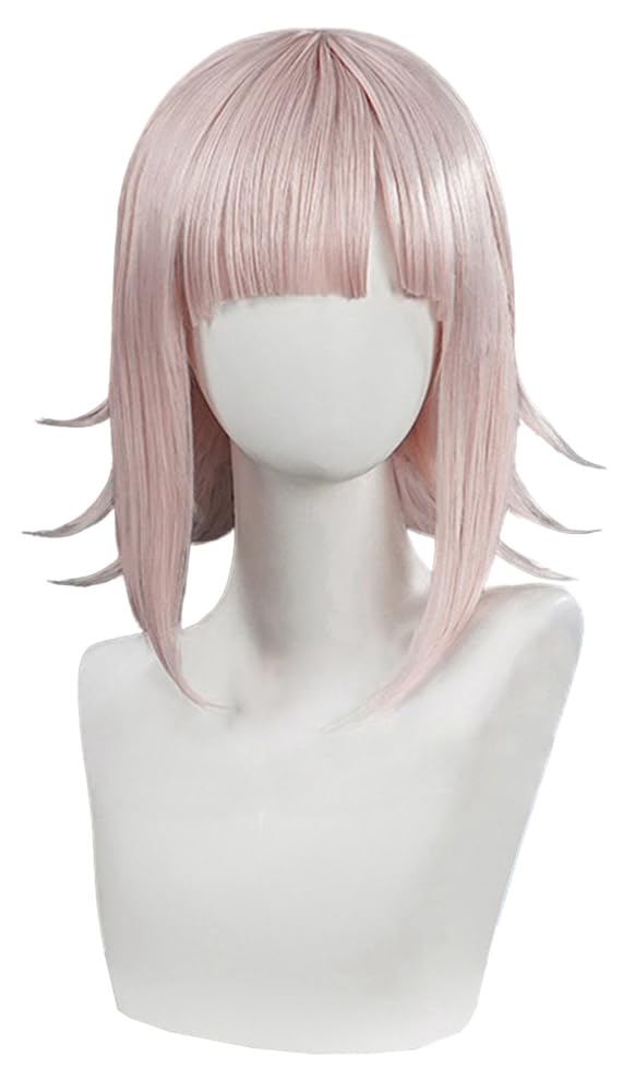 Amazon.co.jp: 七海千秋 ライトピンク ボブ コミケ ウィッグ コスプレ 