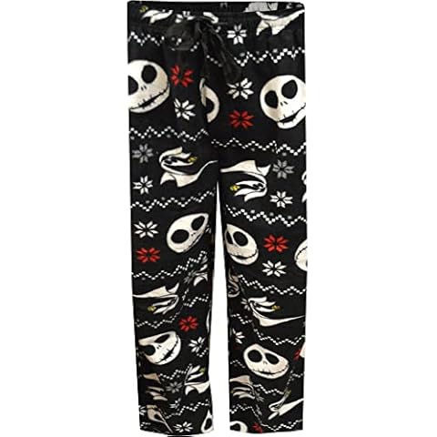 MJC International Mens Nightmare Before Christmas Jack Skellington and Zero Lounge Pant (Large) Cover