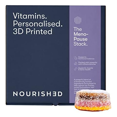 Nourished Menopause Super Nutrient Multivitamin Gummies Adult - with Ashwagandha, Vitamin K2, Resveratrol, Turmeric, Curcumin, Vitamin D Gummies, 28 Vitamins, Vegan Cover