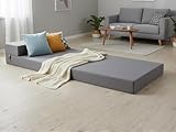 BBLOSSOM Space-Saving Folding Chair Bed, Single Sofa Bed for Guests, Soft & Comfortable Foldable Mattress with Washable Cover, Ideal for Small Rooms & Sleepovers (Grey) - Image 6