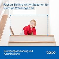 Tapo C200C 360°-WLAN-Überwachungskamera für den Innenbereich, 1080P, Nachtsicht, Bewegungserkennung, Zwei-Wege-Audio, kompatibel mit Alexa und Google Assistant, für Babys/Haustiere – Ansicht 5